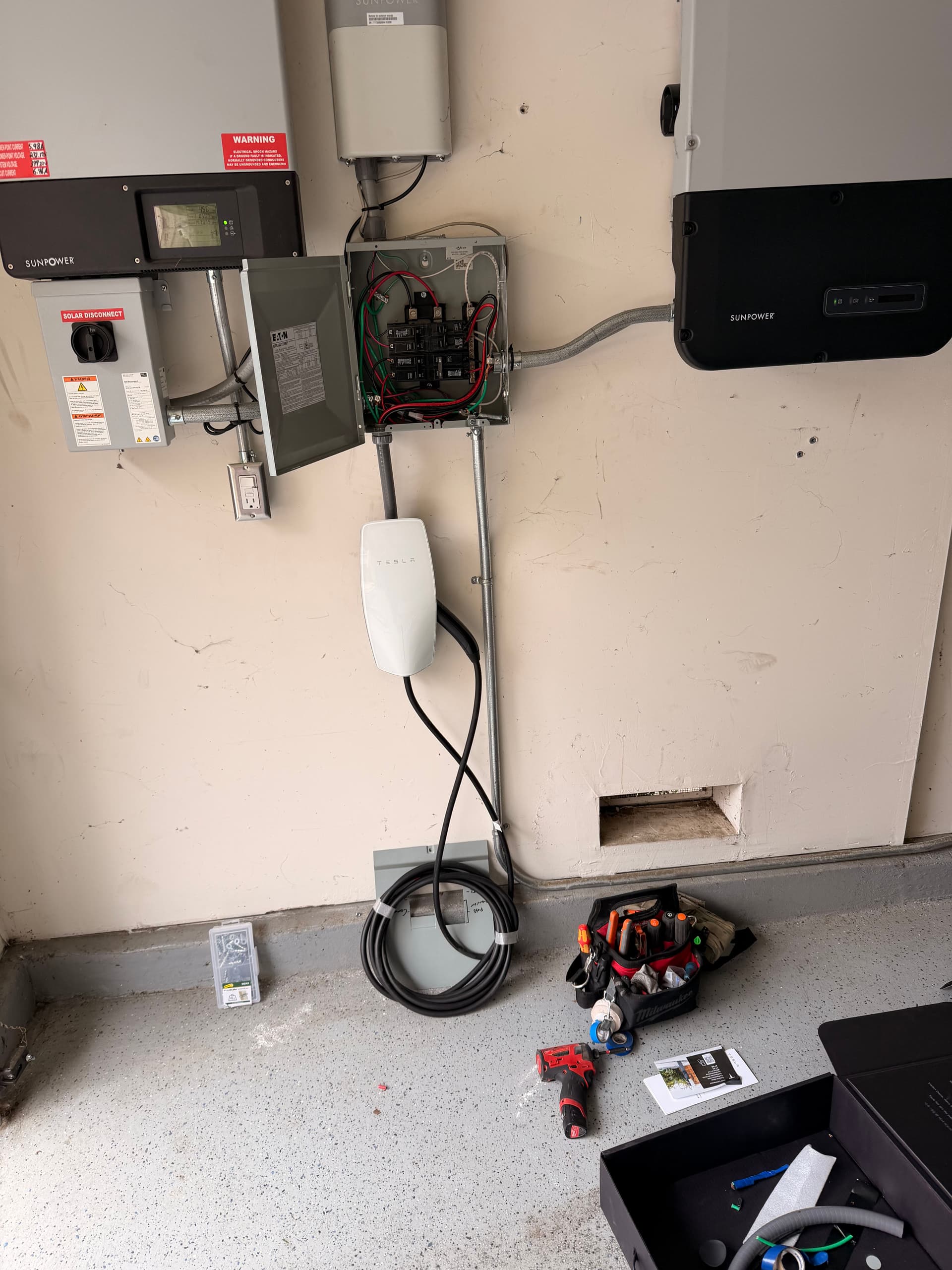 Gallery photos for Tesla Wall Connector Installed Right in the Garage: Image #1
