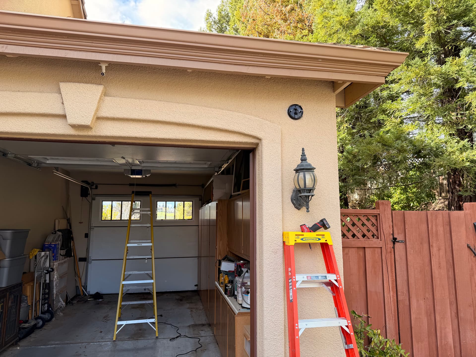 Gallery photos for Enhanced Home Security with Camera and Floodlight Installation: Image #1