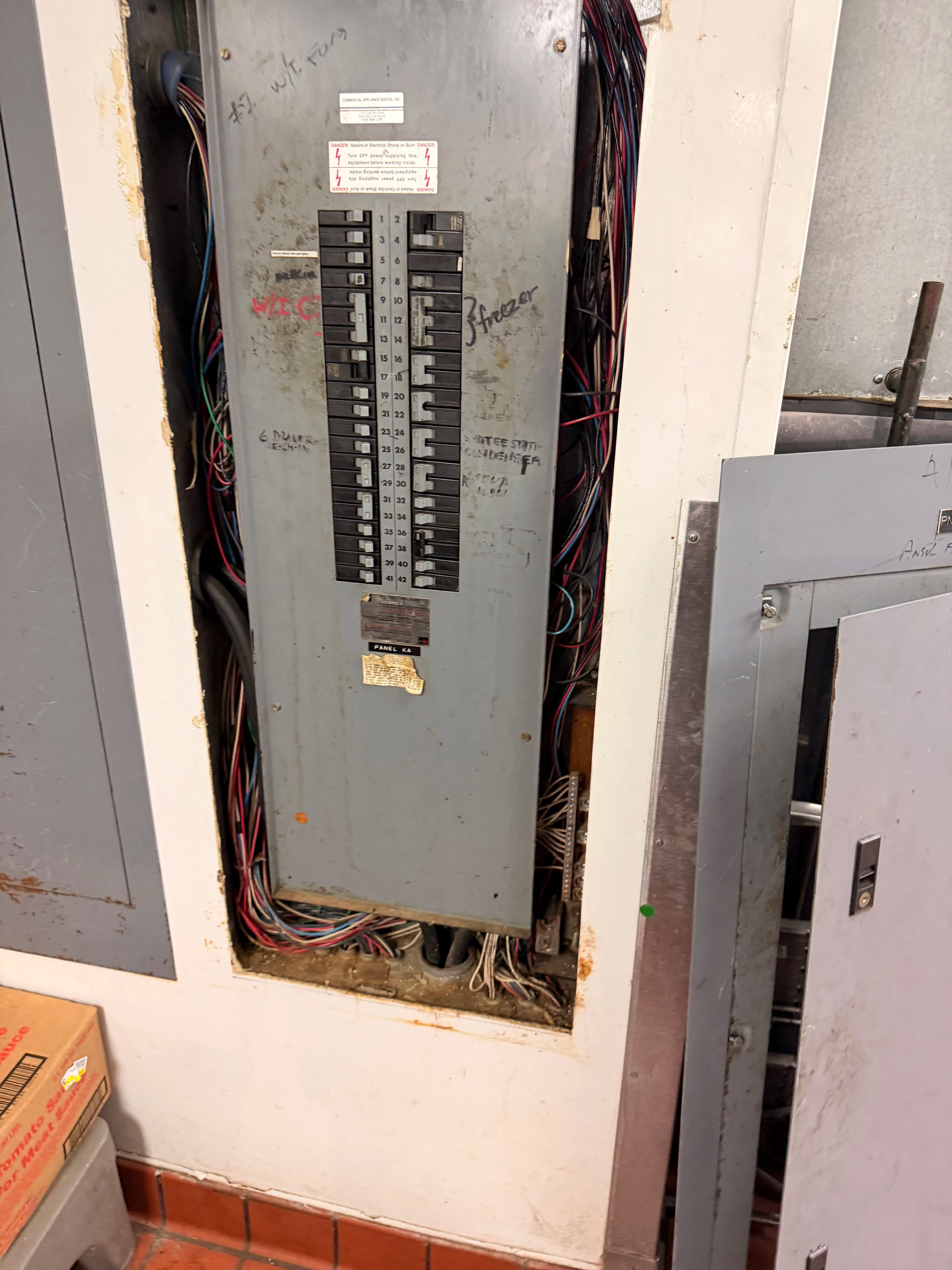 Project Restaurant Electrical Panel Door Repair Back in Service image