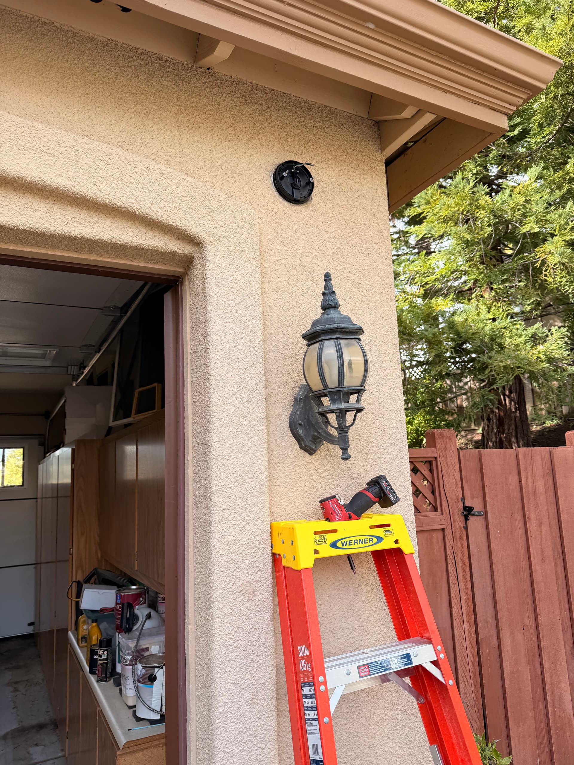 Enhanced Home Security with Camera and Floodlight Installation image