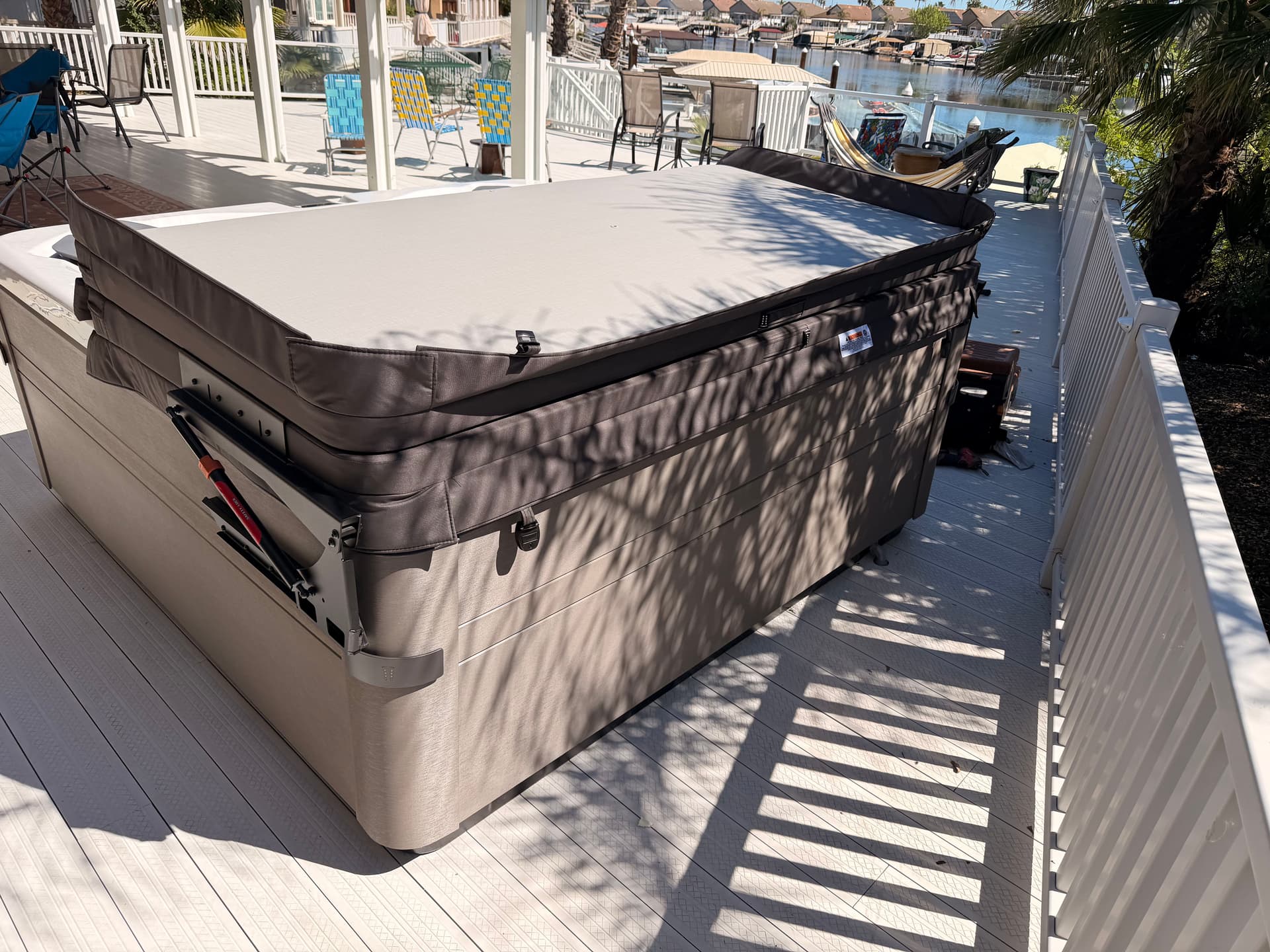 Hot Tub Installation by the Lake: Ready for Relaxation image