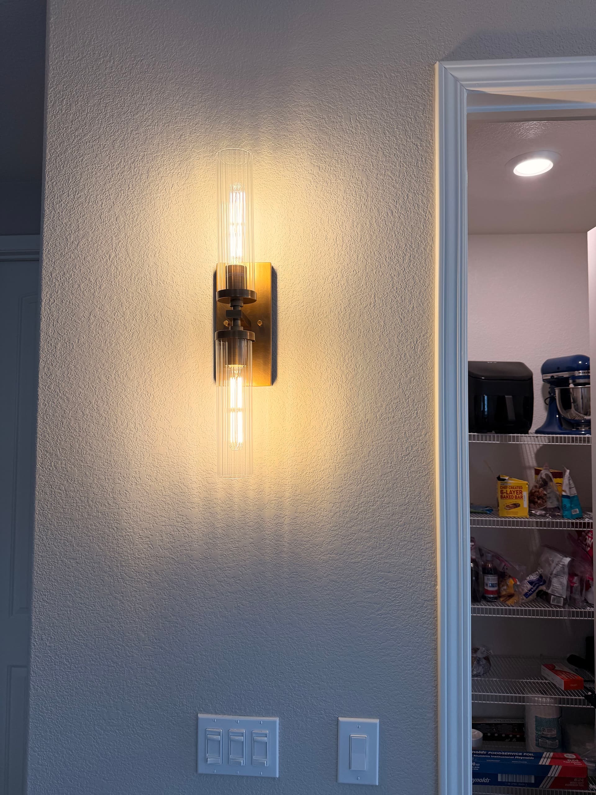Gallery photos for Stylish Sconce Lighting Added to Living Room: Image #1
