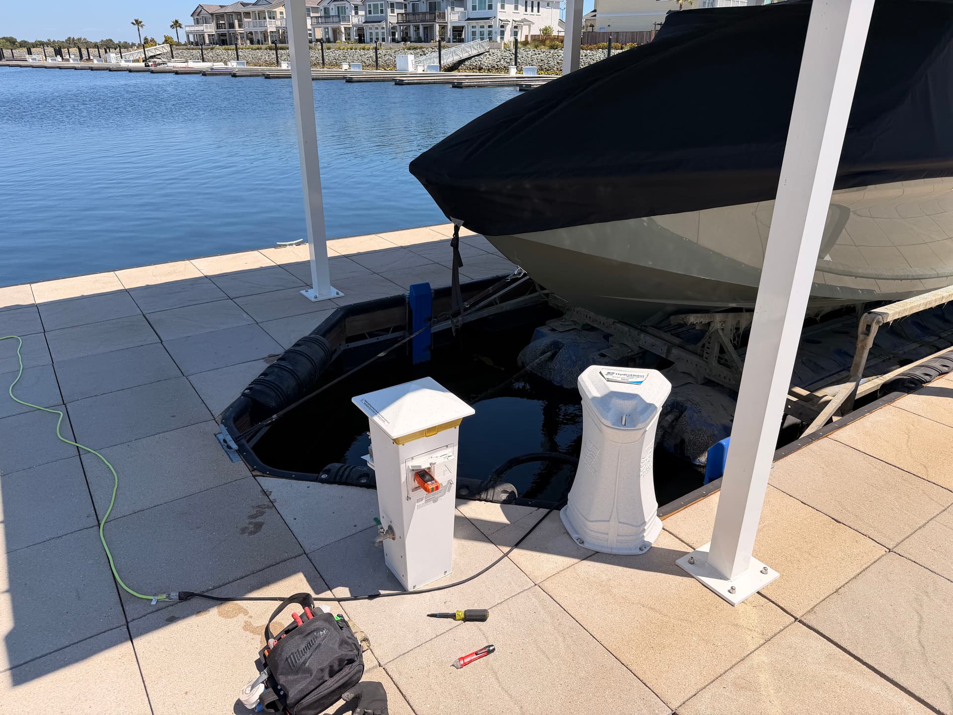 Gallery photos for Boat Dock Lift and Plug Power Repair Done Right: Image #6