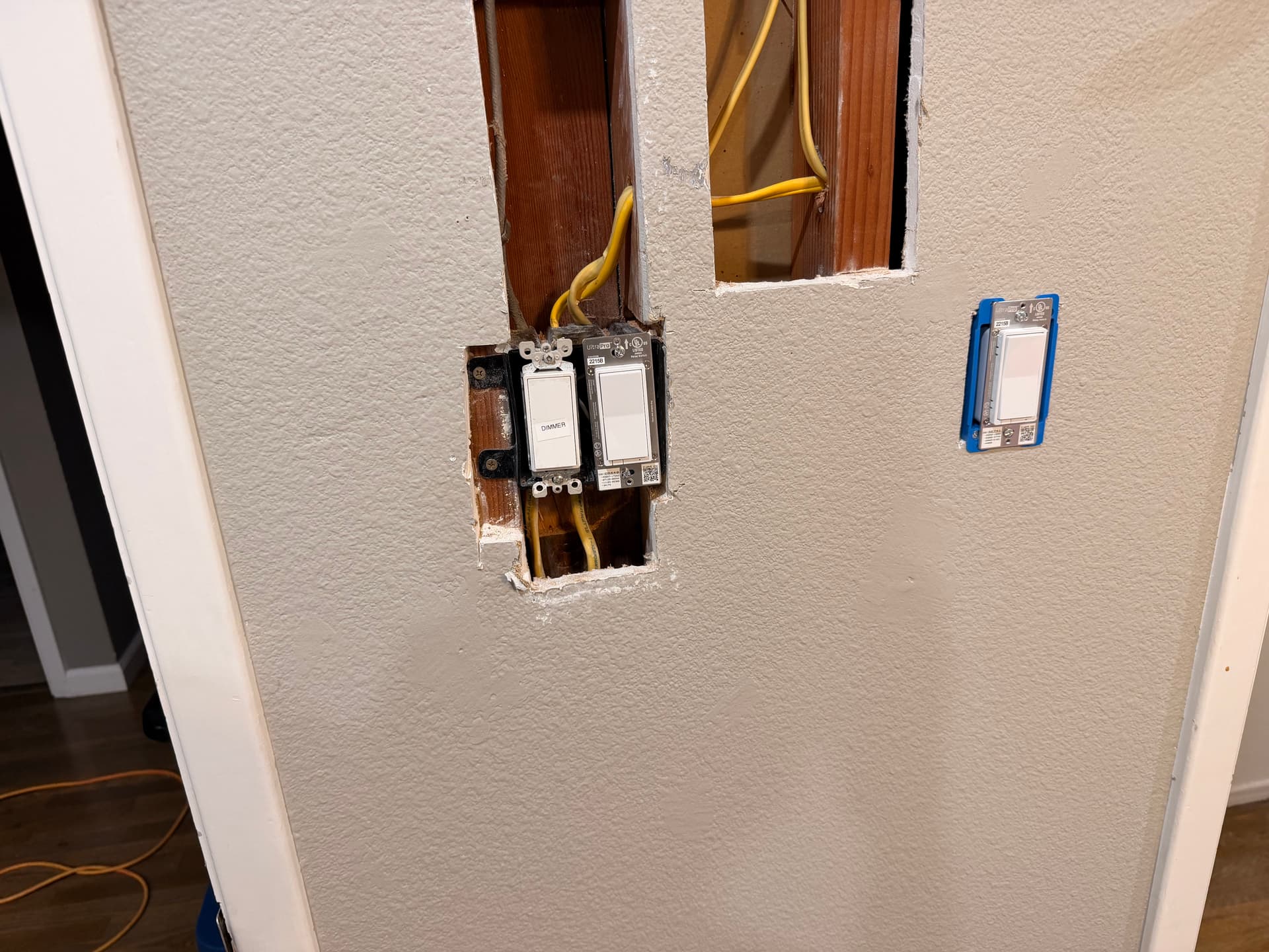 Gallery photos for Recessed Lighting, New Switches, and Fresh Circuits Across Two Rooms: Image #8