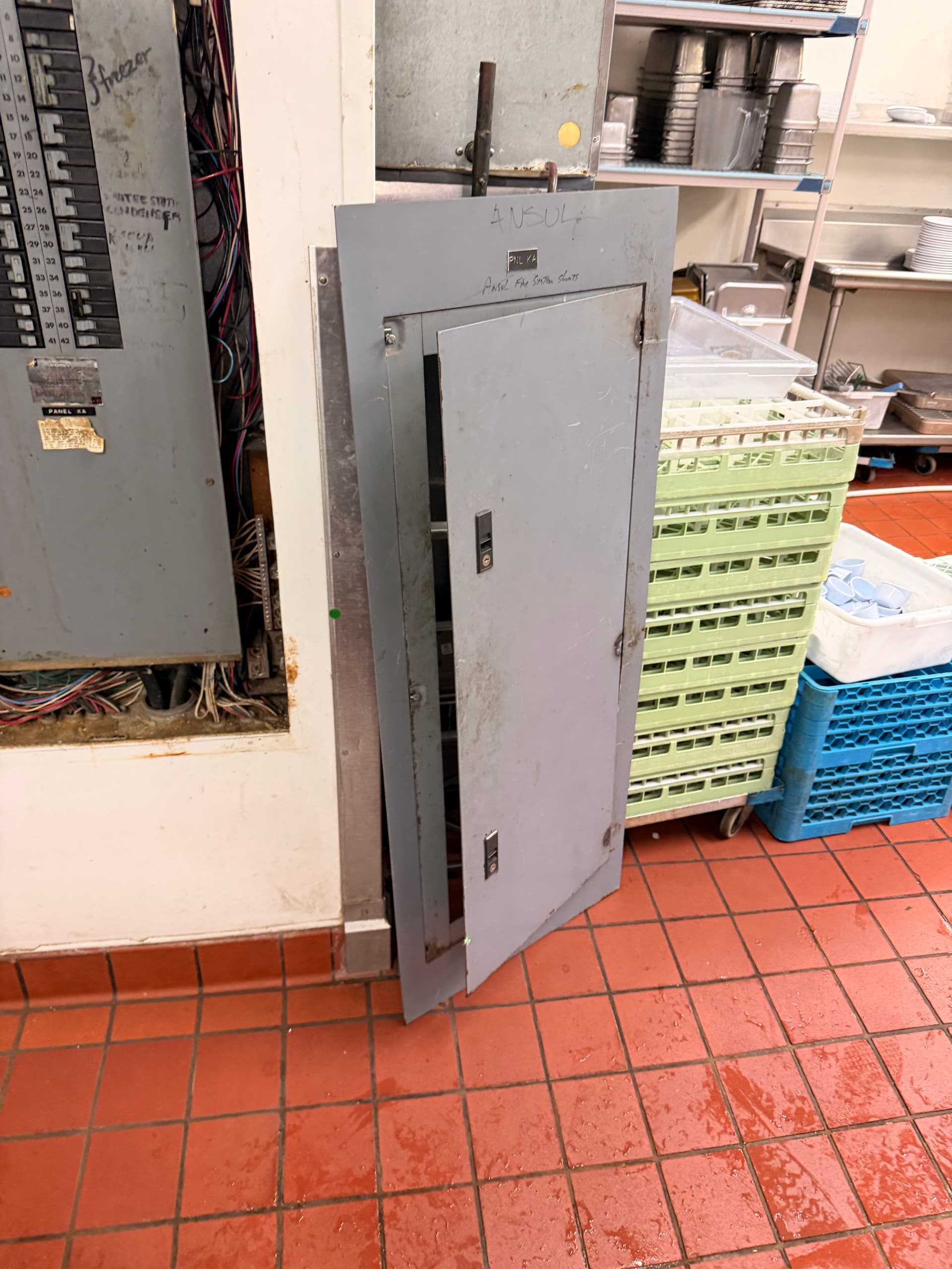 Gallery photos for Restaurant Electrical Panel Door Repair Back in Service: Image #1