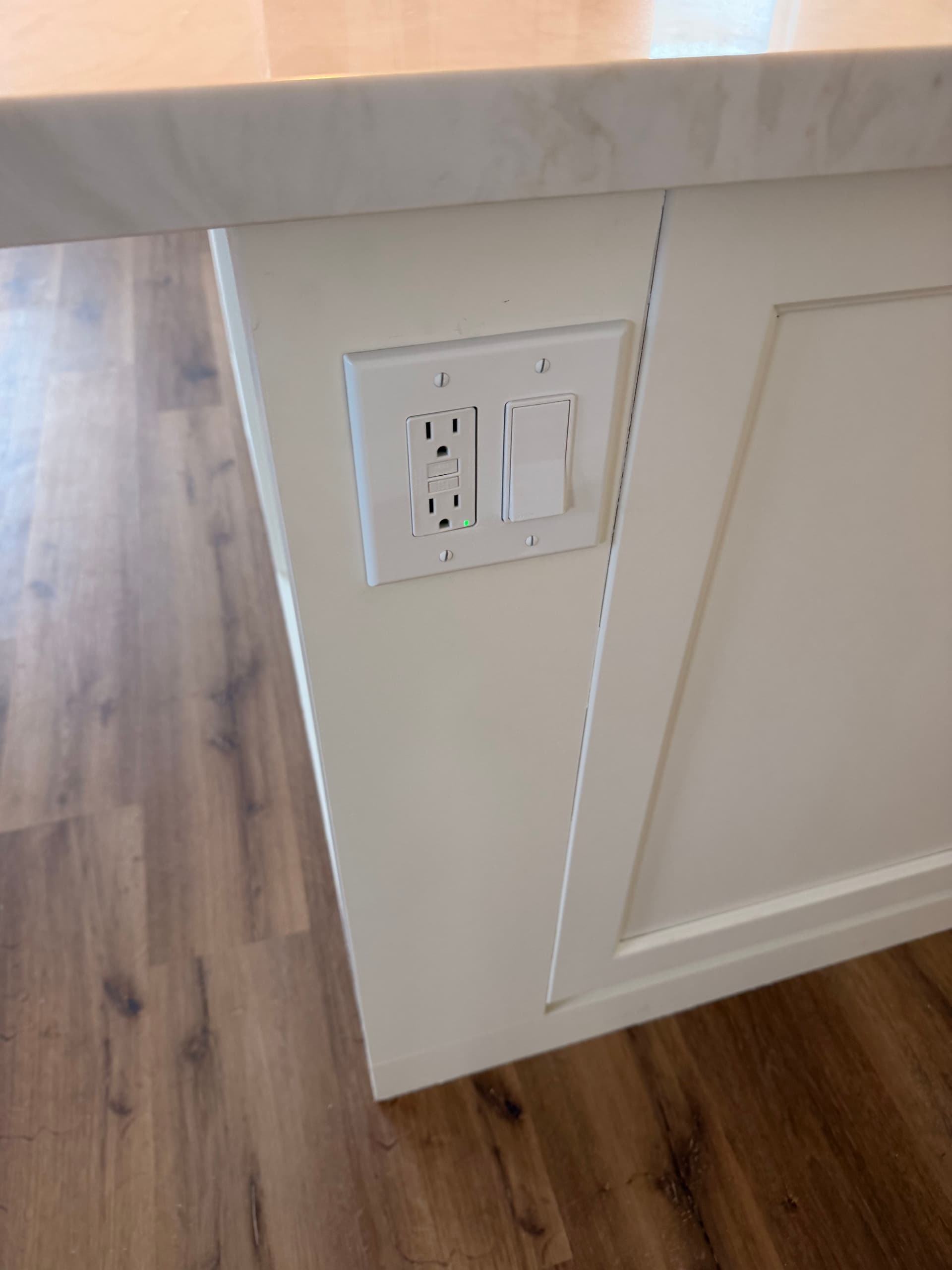 Gallery photos for Kitchen Island Outlet and Switch Relocation Done Right: Image #5
