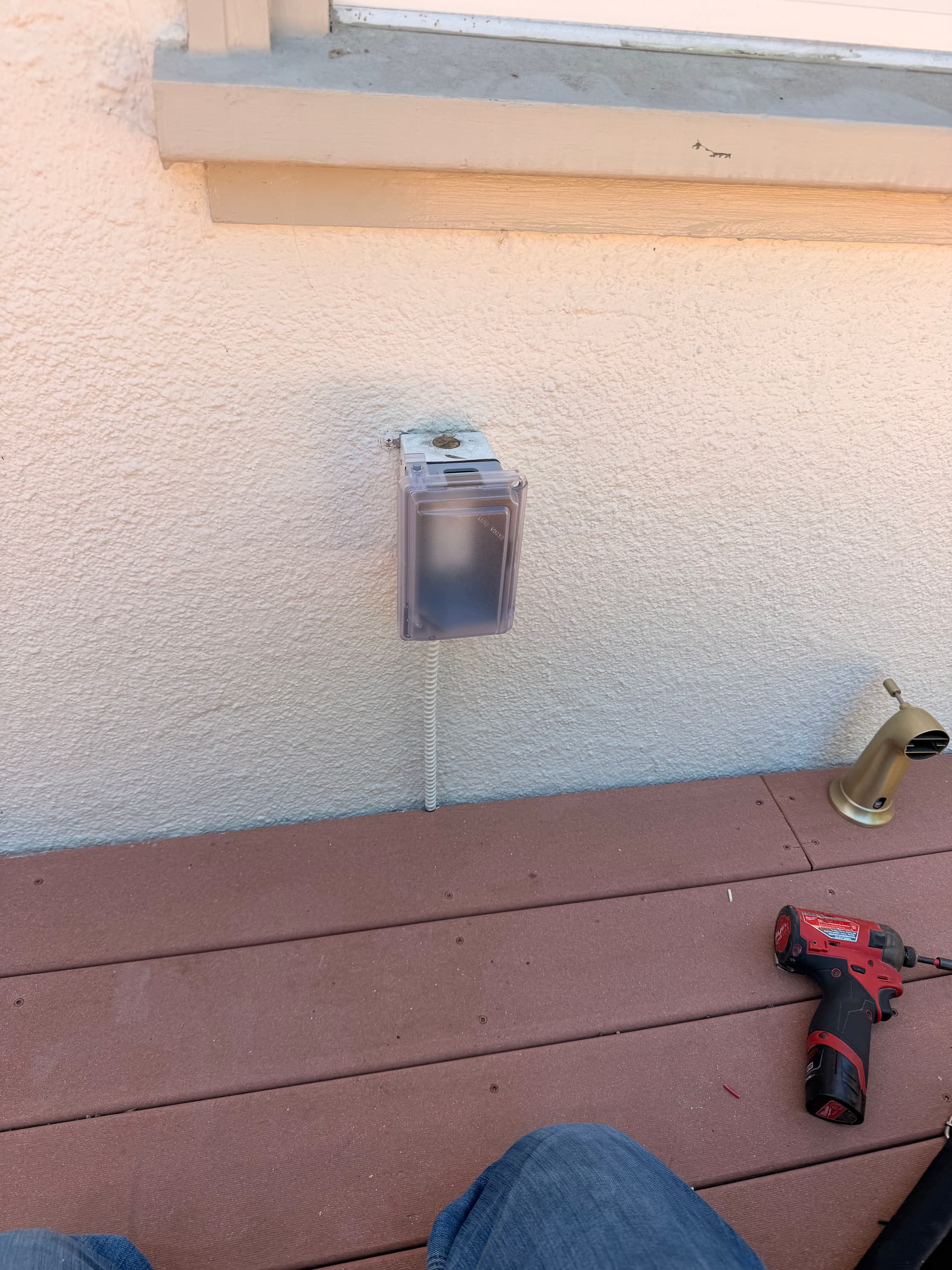 Gallery photos for Dead Outdoor Outlet Fixed with a Fresh GFCI and Weatherproof Cover: Image #3